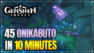 Onikabuto Locations  Fast and Efficient Route  Ascension Materials 【Genshin Impact】 [upl. by Agate]