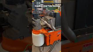 How to bend the stainless steel Tube in small radius bend 1D Radius Tube Bending pipebender [upl. by Graff626]