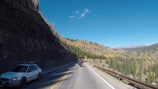 Million dollar highway Durango to Silverton Colorado on motorcycles 2018 part 12 [upl. by Milt]