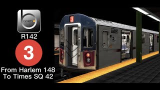 OpenBVE R142 3 Train To Times Square 42stLate Night Run ig [upl. by Edana]