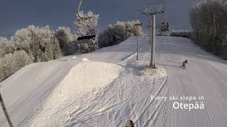 Every ski slope in Otepää Estonia [upl. by Eenwat]