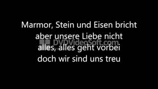 Karaoke  Marmor Stein und Eisen brichtedit426mp4 [upl. by Elleret563]