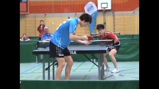 Tischtennis Deutsche Meisterschaft U18 20134 32Finale SchreinerFlorianvsQiuLiang1 [upl. by Berny27]