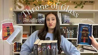 I read Throne of Glass in 3 months spoiler free  reading vlog  commentary ⚔️🦌🌲 [upl. by Ydneh342]