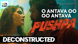 Pushpa song  Oo AntavaOo Oo Antava  Making  Deconstruction [upl. by Dede]