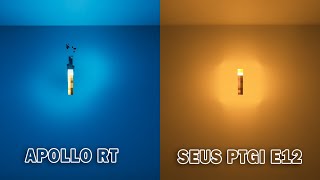 APOLLO RT vs SEUS PTGI E12 MINECRAFT SHADERS COMPARISON  MINECRFAT JAVA EDITION [upl. by Akierdna]