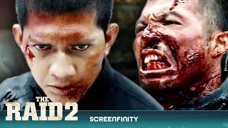 Rama Takes On Assassin In An EPIC FIGHT  Fight Scene  The Raid 2  Screenfinity [upl. by Allsun]