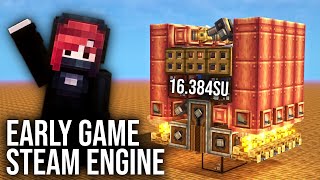 Early Game Steam Engine with Minecraft Create [upl. by Earl359]