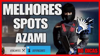 MELHORES SPOTS AZAMI R6 DICAS PS5 RANKED [upl. by Rolanda]