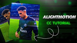 Alight Motion Football CC  Tutorial With preset [upl. by Merideth]