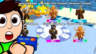 ¡Conseguí el Upgraded TITAN CLOCKMAN en Toilet Tower Defense [upl. by Reiko856]