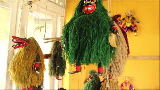 Puppets and masks of Ambalangoda අම්බලන්ගොඩ රූකඩ කලාව puppets rukada ambalangoda srilanka [upl. by Norita]