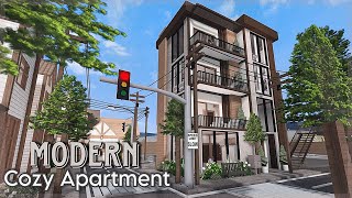 BLOXBURG Modern Cozy Apartment  speedbuild  tour ♡ [upl. by Theola437]