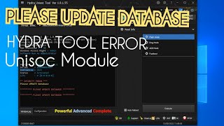 Security error  Please update database hydra unisoc tool v 10155 [upl. by Irrok]