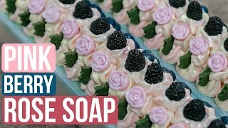 EXCITING OIL LAUNCH  Pink Berry Rose Soap  Royalty Soaps [upl. by Nue]