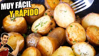 😋 Deliciosas PAPAS SALTEADAS en solo 10 minutos 🕒👩‍🍳Cómo preparar las patatas perfectas [upl. by Ayna]