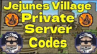 100 Private Server Codes For Jejunes Village  Shindo Life [upl. by Vasily]