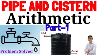 Pipe And CisternClass1 Arithmetic Pipe And Cistern Questions SolvedASOSSCOSSSC Railway LSI [upl. by Carl]