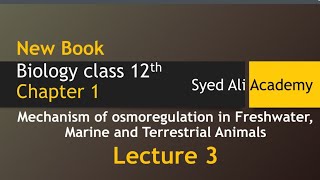 mechanism of osmoregulation in freshwater marine and terrestrial animals  homeostasis  Sindh board [upl. by Gladys]