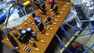 Rockola Power Amplifier Stereo 500w500w DIY Testing [upl. by Ddarb795]