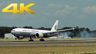 Windy CargoJet landings at Frankfurt Airport  AeroLogic Air China DHL  18072015 [upl. by Lili]