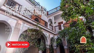 Design Classic Riad For Sale Marrakech now [upl. by Kilby]