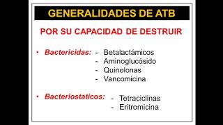 Clasificación de Antibióticos [upl. by Swanson413]