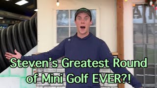 The Greatest Round of Mini Golf EVER Shooting the lowest score possible [upl. by Duquette]