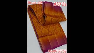 Tussar silk with Blouse offer sale 820 Rs ship Extra🔥🔥 [upl. by Ungley]