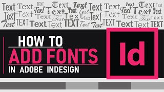 How to add fonts to InDesign  Quick amp Simple Method  Zeedign Tutorials [upl. by Olegnaleahcim]