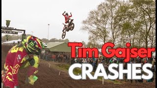 Tim Gajser Most Memorable Crashes [upl. by Enitsuga]