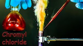 CrO2Cl2 Chromyl chloride Hypergolic reactions [upl. by Friedlander]