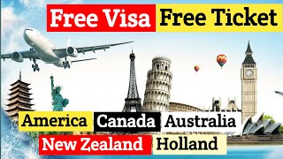 How to Get Free Visa for Canada  Free Ticket for Going to America Canada Holland  Rashid Ahmad [upl. by Colner765]