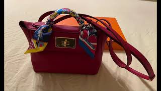 Hermes 2424 Mini Bag Review with Panda [upl. by Namien817]