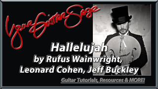 Hallelujah by Rufus Wainwright  Leonard Cohen  Guitar Lesson [upl. by Ainatit]