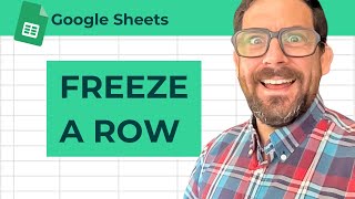 How to Freeze a Row in Google Sheets [upl. by Melisenda]