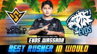 WOULD BEST RUSHER IN ESPORTS  EVOSWASSANA  FREE FIRE ESPORTS  esports viral freefire [upl. by Kaiser196]