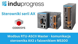 Sterowniki Delta AX – 26 Modbus RTUASCII Master AX3 z falownikiem MS300 kurs CODESYS [upl. by Hayouqes938]