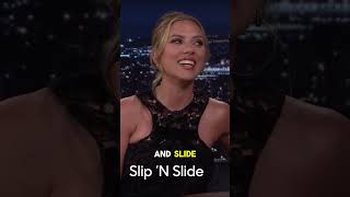 Scarlett Johanson Plays Whisper Challenge jimmyfallon whisperchallange scarlettjohansson [upl. by Nnewg]