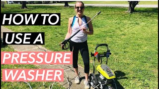 HOW TO USE A PRESSURE WASHER [upl. by Anahsar]