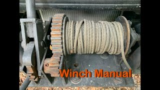 Winch Manual [upl. by Deraj]