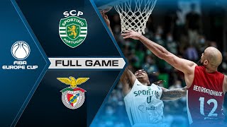 Sporting CP v Benfica  Full Game  FIBA Europe Cup 202122 [upl. by Reagan]