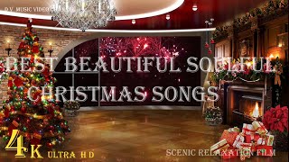 Best Beautiful Christmas Songs with Scenic Festive Background Video [upl. by Wiedmann]