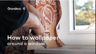 How to wallpaper around a window [upl. by Nordgren]