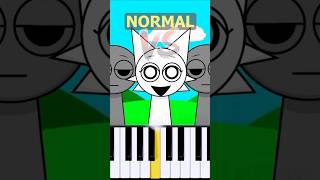 Wenda Theme Incredibox Sprunki  Normal Vs Horror on piano [upl. by Amathist]