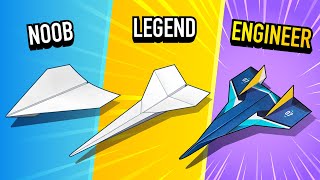 How to Make the BEST Paper Airplane at Each Level — Easy Intermediate Advanced Ep 2 [upl. by Eolc892]