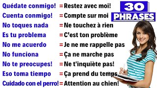 30 Phrases très Simples en Espagnol  Cours despagnol  Français 🔹 Partie 3 [upl. by Annoid89]