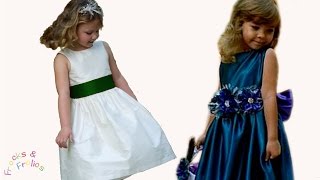 Blumenmädchenkleid nähen  DIY Hochzeit  nähen Nähkurs und Schnittmuster  Frocks amp Frolics [upl. by Malita]