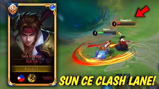 Sun Ce Clash Lane Gameplay Sun Ce Best Build amp Rotation  Honor of Kings [upl. by Jesh288]