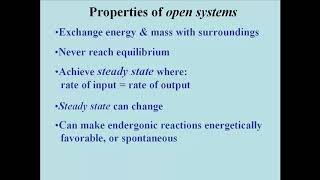 144 The Energetics of Open Systems [upl. by Ehcropal590]